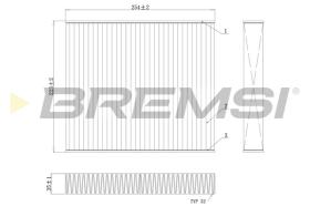 BREMSI FC0103C - FILTRI ABITACOLO - CABIN FILTER