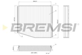 BREMSI FC0106A - FILTRI ABITACOLO - CABIN FILTER