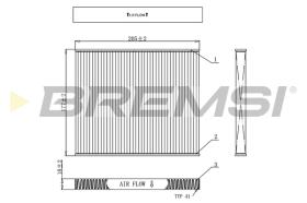 BREMSI FC0162 - FILTRI ABITACOLO - CABIN FILTER