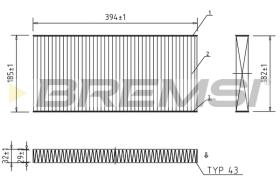 BREMSI FC0164A - FILTRI ABITACOLO - CABIN FILTER
