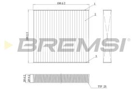 BREMSI FC0171C - FILTRI ABITACOLO - CABIN FILTER