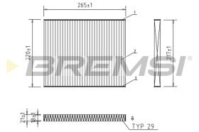 BREMSI FC0174C - FILTRI ABITACOLO - CABIN FILTER