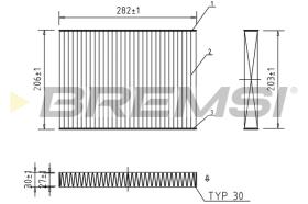 BREMSI FC0181A - FILTRI ABITACOLO - CABIN FILTER