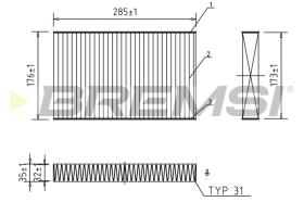 BREMSI FC0185A - FILTRI ABITACOLO - CABIN FILTER