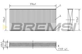 BREMSI FC0403C - FILTRI ABITACOLO - CABIN FILTER