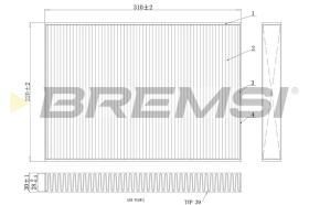BREMSI FC0410A - FILTRI ABITACOLO - CABIN FILTER