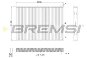 BREMSI FC0412 - FILTRI ABITACOLO - CABIN FILTER