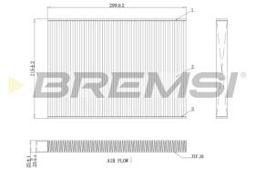 BREMSI FC0412A - FILTRI ABITACOLO - CABIN FILTER