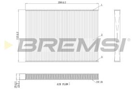 BREMSI FC0412C - FILTRI ABITACOLO - CABIN FILTER