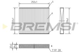 BREMSI FC0416A - FILTRI ABITACOLO - CABIN FILTER