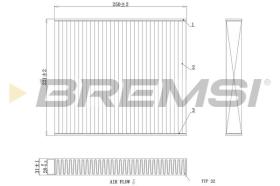 BREMSI FC0416C - FILTRI ABITACOLO - CABIN FILTER