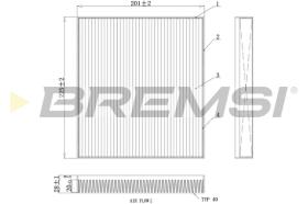BREMSI FC0418C - FILTRI ABITACOLO - CABIN FILTER