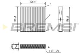 BREMSI FC0420 - FILTRI ABITACOLO - CABIN FILTER
