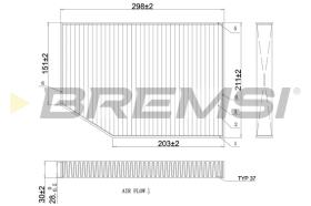 BREMSI FC0421C - FILTRI ABITACOLO - CABIN FILTER