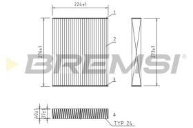BREMSI FC0422C - FILTRI ABITACOLO - CABIN FILTER