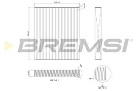 BREMSI FC0424C - FILTRI ABITACOLO - CABIN FILTER