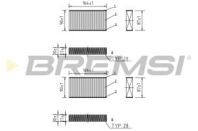 BREMSI FC0425 - FILTRI ABITACOLO - CABIN FILTER