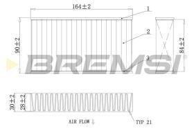 BREMSI FC0425A - FILTRI ABITACOLO - CABIN FILTER