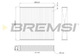 BREMSI FC0427A - FILTRI ABITACOLO - CABIN FILTER