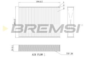 BREMSI FC0432 - FILTRI ABITACOLO - CABIN FILTER