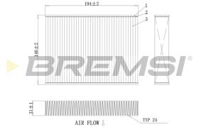 BREMSI FC0432A - FILTRI ABITACOLO - CABIN FILTER