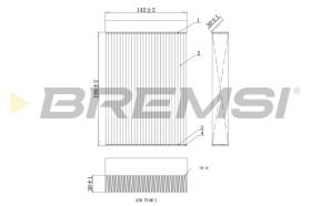 BREMSI FC0435 - FILTRI ABITACOLO - CABIN FILTER