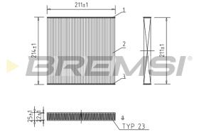 BREMSI FC0439A - FILTRI ABITACOLO - CABIN FILTER