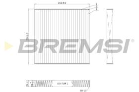 BREMSI FC0439C - FILTRI ABITACOLO - CABIN FILTER