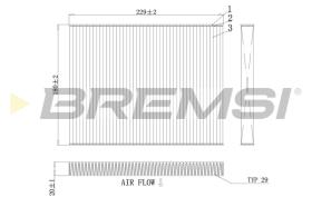BREMSI FC0443A - FILTRI ABITACOLO - CABIN FILTER