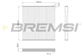 BREMSI FC0445C - FILTRI ABITACOLO - CABIN FILTER