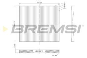 BREMSI FC0447 - FILTRI ABITACOLO - CABIN FILTER