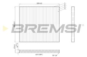 BREMSI FC0447C - FILTRI ABITACOLO - CABIN FILTER