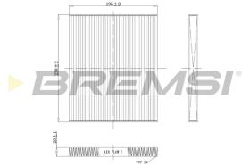 BREMSI FC0451C - FILTRI ABITACOLO - CABIN FILTER