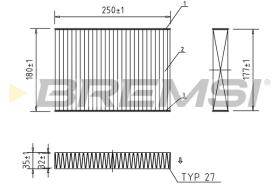 BREMSI FC0457A - FILTRI ABITACOLO - CABIN FILTER