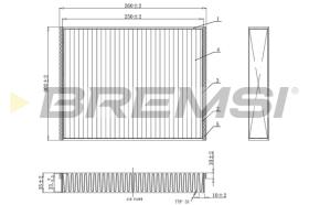 BREMSI FC0459C - FILTRI ABITACOLO - CABIN FILTER