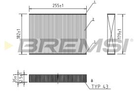 BREMSI FC0462 - FILTRI ABITACOLO - CABIN FILTER
