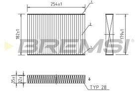 BREMSI FC0462A - FILTRI ABITACOLO - CABIN FILTER
