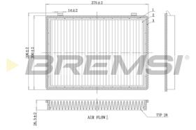 BREMSI FC0466 - FILTRI ABITACOLO - CABIN FILTER
