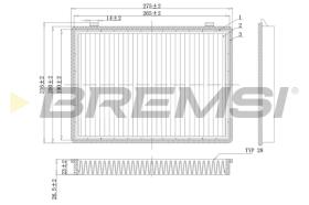BREMSI FC0466C - FILTRI ABITACOLO - CABIN FILTER