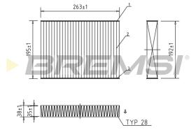 BREMSI FC0468A - FILTRI ABITACOLO - CABIN FILTER