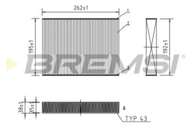 BREMSI FC0469 - FILTRI ABITACOLO - CABIN FILTER