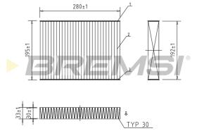 BREMSI FC0470C - FILTRI ABITACOLO - CABIN FILTER