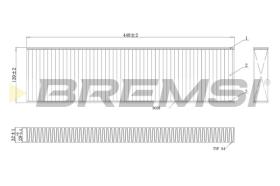 BREMSI FC0474A - FILTRI ABITACOLO - CABIN FILTER