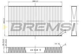 BREMSI FC0477C - FILTRI ABITACOLO - CABIN FILTER