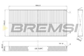 BREMSI FC0480C - FILTRI ABITACOLO - CABIN FILTER