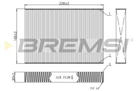 BREMSI FC0481C - FILTRI ABITACOLO - CABIN FILTER