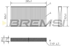 BREMSI FC0488 - FILTRI ABITACOLO - CABIN FILTER
