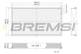 BREMSI FC0488C - FILTRI ABITACOLO - CABIN FILTER