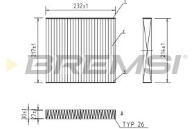 BREMSI FC0492C - FILTRI ABITACOLO - CABIN FILTER