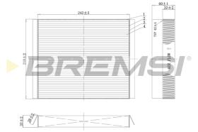 BREMSI FC0501 - FILTRI ABITACOLO - CABIN FILTER